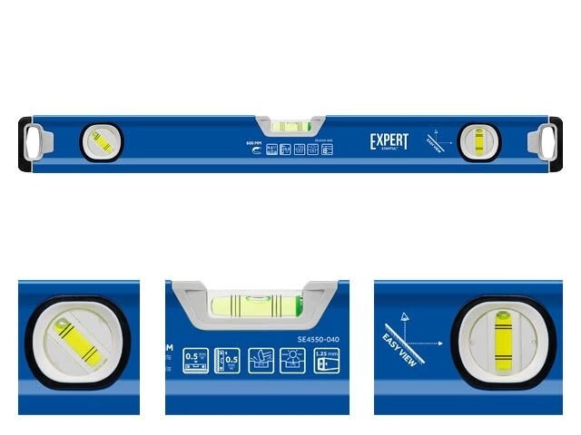 Уровень 600мм магнитный EXPERT STARTUL (SE4550-060) (зеркальный глазок, усиленные магнитные свойства, фрезерованная от компании ИнструментМастер - Магазин строительной и садовой техники - фото 1