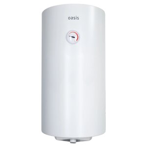 Водонагреватель накопит. Oasis SV-100 (сухой ТЭН, 100л, 1,6кВт, КПД 90%верт., эмаль, УЗО, 20мм)