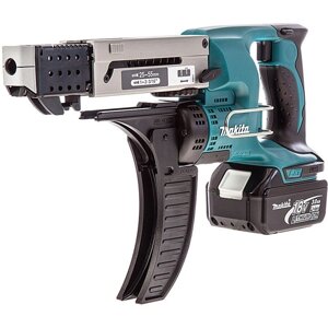 Аккум. шуруповерт MAKITA DFR 550 RFE в чем. (18.0 В, 2 акк., 3.0 А/ч Li-Ion, 1 скор., 40 Нм, шурупы до 4 мм)