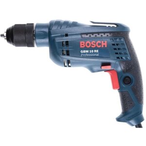 Дрель BOSCH GBM 10 RE в кор. (600 вт, патрон бзп, 1 скор.)