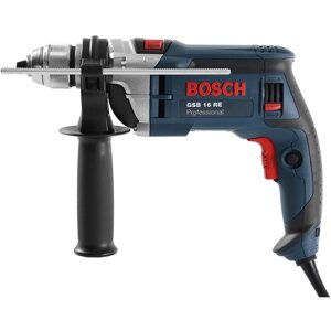 Дрель ударная BOSCH GSB 16 RE в чем. (750 Вт, патрон БЗП, 1 скор.)