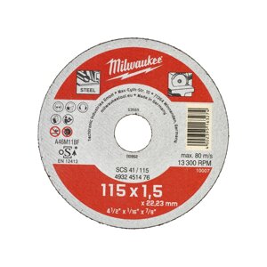 Отрезной диск по металлу 115х1,5х22,2 Milwaukee 4932451476