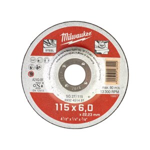 Шлифовальный диск по металлу 115х6х22,2 Milwaukee 4932451481