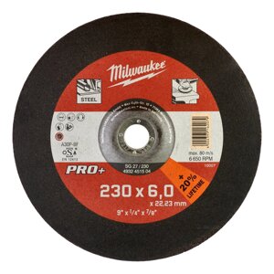 Шлифовальный диск по металлу 230х6х22,2 Milwaukee SG27 4932451504
