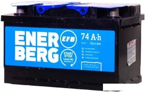 Автомобильный аккумулятор Enerberg 6СТ-74R EFB R+ низкий (74 А·ч)