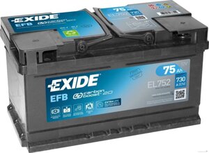 Автомобильный аккумулятор Exide Start-Stop EFB EL752 (75 А·ч)