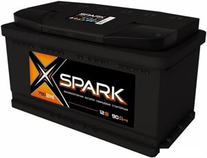 Автомобильный аккумулятор Spark 750A (EN) L+ SPA90-3-L (90 А·ч)