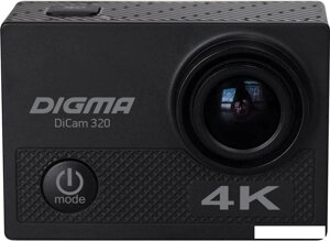 Экшен-камера Digma DiCam 320 DC320 (черный)