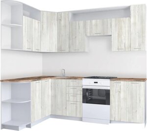 Готовая кухня Артём-Мебель Виола СН-114 без стекла ДСП 1.5x2.6 левая (сосна винтерберг)