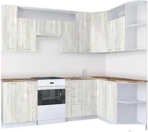 Готовая кухня Артём-Мебель Виола СН-114 без стекла ДСП 2.6x1.5 правая (сосна винтерберг)