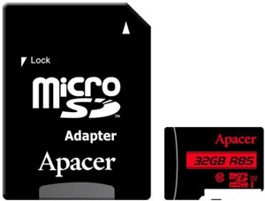 Карта памяти Apacer microSDHC AP32GMCSH10U5-R 32GB (с адаптером)