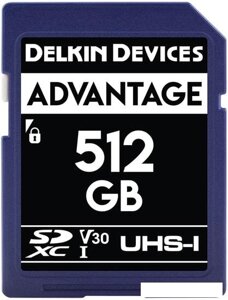 Карта памяти Delkin Devices SDXC Advantage UHS-I 512GB