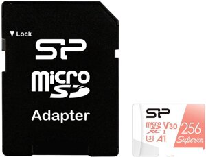 Карта памяти silicon-power superior A1 microsdxc SP256gbstxdv3V20SP 256GB