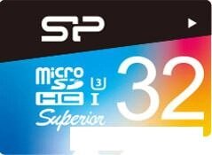 Карта памяти Silicon-Power Superior Pro microSDHC SP032GBSTHDU3V20SP 32GB (с адаптером)