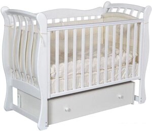 Классическая детская кроватка Антел Luiza-3 (белый)