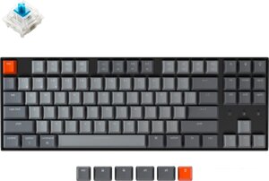 Клавиатура Keychron K8 White LED K8-G2 (Gateron G Pro Blue, нет кириллицы)