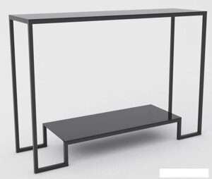 Консольный стол Hype Mebel Голд гласс 100x35 (черный/стекло черное)