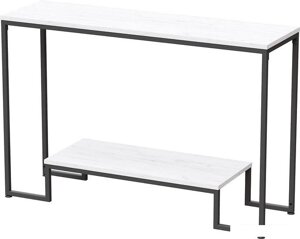Консольный стол Millwood Пекин 4 120x35 (дуб белый/черный)