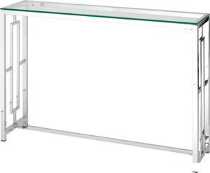 Консольный стол Stool Group Бруклин 115x30 ECST-013 (прозрачное стекло/сталь серебристый)
