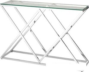 Консольный стол Stool Group Инсигния 115x30 ECST-026 (прозрачное стекло/сталь серебристый)