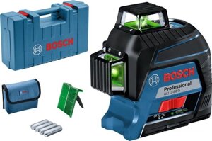 Лазерный нивелир Bosch GLL 3-80 G Professional 0601063Y00 (кейс, лазерная мишень)