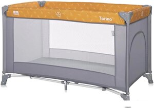 Манеж-кровать Lorelli Torino 1 2022 (лимонное карри, цветочный)