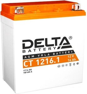 Мотоциклетный аккумулятор Delta CT 1216.1 (16 А·ч)