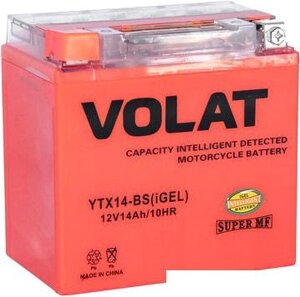 Мотоциклетный аккумулятор VOLAT YTX14-BS (iGEL) (14 А·ч)