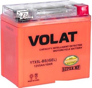 Мотоциклетный аккумулятор VOLAT YTX5L-BS (iGEL) (5 А·ч)