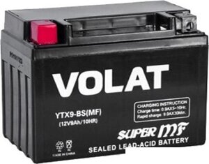 Мотоциклетный аккумулятор VOLAT YTX9-BS (9 А·ч)