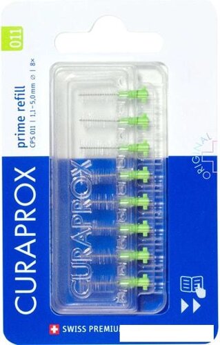 Набор зубных ершиков Curaprox Prime 1.1 мм (8 шт)