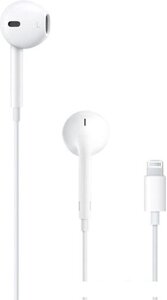 Наушники с микрофоном Apple EarPods с разъёмом Lightning [MMTN2ZM/A]