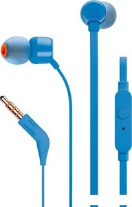 Наушники с микрофоном JBL T110 (синий)
