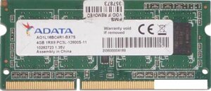 Оперативная память A-data 4GB DDR3 sodimm PC3-12800 AO1l16BC4r1-BX7s