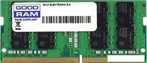 Оперативная память goodram 4GB DDR4 sodimm PC4-21300 GR2666S464L19S/4G