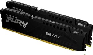 Оперативная память kingston FURY beast 2x8гб DDR5 5600 мгц KF556C40BBK2-16