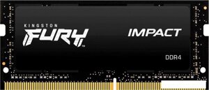 Оперативная память kingston FURY impact 16GB DDR4 sodimm PC4-21300 KF426S15IB1/16