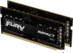 Оперативная память kingston FURY impact 2x32GB DDR4 sodimm PC4-21300 KF426S16IBK2/64