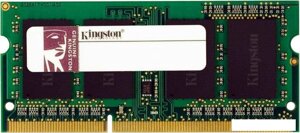 Оперативная память kingston valueram 2GB DDR3 SO-DIMM PC3-12800 (KVR16LS11S6/2)
