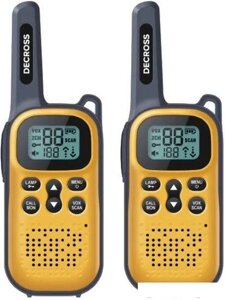 Портативная радиостанция Decross DC43 (2шт, желтый)