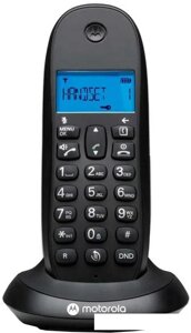 Радиотелефон Motorola C1001CB+черный)