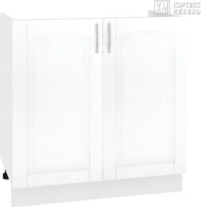Шкаф напольный Кортекс-мебель Корнелия Ретро НШ60м без столешницы (ясень белый)