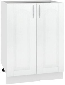 Шкаф напольный Кортекс-мебель Корнелия Ретро НШ60р без столешницы (ясень белый)