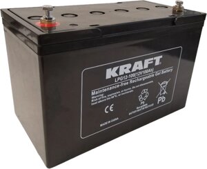Тяговый аккумулятор KRAFT LPG12-100 (100 А·ч)