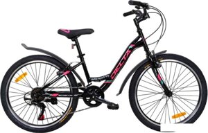 Велосипед Delta Butterfly 24 2407 (черный/розовый)