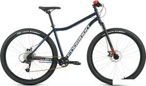 Велосипед Forward Sporting 29 X D р. 17 2022 (темно-синий/красный)
