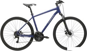 Велосипед Kross Evado 3.0 L/21" 2024 (темно-синий/серебристый матовый)