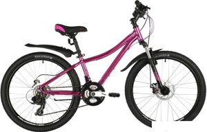 Велосипед Novatrack Katrina 24 р. 10 2020 (розовый металлик)