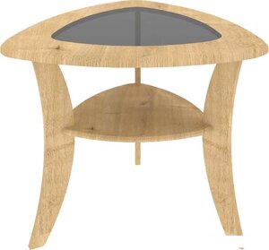 Журнальный столик Кортекс-мебель Лотос-5 км. 00173 (дуб натуральный)