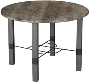 Журнальный столик Мебелик Лючия 3102 (серый бетон/серый/дуб крымский состаренный)